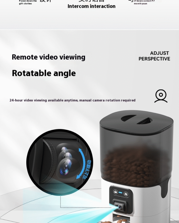 c626a355-82bc-4b54-b0d8-cfec930db14c Smart Automatic Pet Feeder for Cats & Dogs - Timed & Quantitative Feeding Machine with 1080P HD Camera & WiFi Remote Control